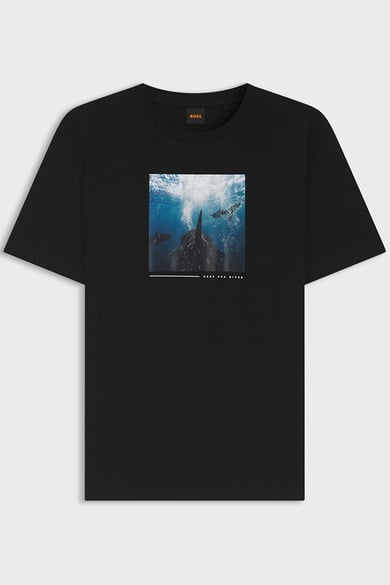 ΜΠΛΟΥΖΑ T-SHIRT BOSS - 001 ΜΑΥΡΟ